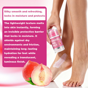 Crème pour les pieds à la pêche pour les talons secs et gercés, stick hydratant, lotion nourrissante pour les pieds, réparation de la peau - Product Image 5