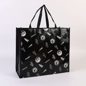 Bolsas de Mano Ecológicas con Logotipo Personalizado, Bolsa de Compras de Lona Negra, Bolsa de Mano de Lona - Product Image 6