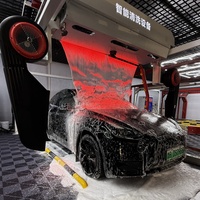 Machine de lavage de voiture électrique automatique sans contact en acier inoxydable, pression 150 bars, conviviale pour les débutants, connectée au cloud, personnalisable