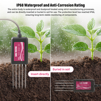 Testeur de sol USB 8-en-1 YIERYI avec application de surveillance en temps réel, capteur de pH, d'humidité, de NPK, d'EC, de température et de fertilité pour le jardin