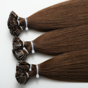 Extensioni per <span class=keywords><strong>Capelli</strong></span> in Cheratina a Punta Piatta di Qualità Premium, <span class=keywords><strong>100</strong></span>% <span class=keywords><strong>Capelli</strong></span> Umani Naturali, Remy Vergini con Cuticole Allineate, Lisci per Salone - Product Image 1