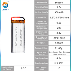 Chine polymère 7.4v 1000mah 900mah 523946 3.7V 802556 Li-ion batterie pour hp pignon Plus Portable poche Photo Mini imprimante B103 - Product Image 2