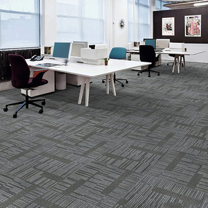 Vente en gros de dalles de moquette 50*50 amovibles, ignifugées, modernes, en PP, <span class=keywords><strong>tapis</strong></span> de sol pour <span class=keywords><strong>bureau</strong></span> modulaire commercial, dalles de moquette - Product Image 4