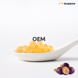 Perles de tapioca éclatantes saveur fruit de la passion 2,1 kg – Halal HACCP pour les salons de thé et les magasins de bubble tea – OEM - Product Image 1