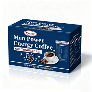 Café Diario para la Vitalidad Masculina con Tongkat Ali 100g 5g*20 Sobres, Bebida Instantánea de Bienestar con Infusión Herbal - Product Image 5