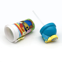 Vente en gros bouteille de boisson écologique à presser transparente personnalisée 500ml bouteille d'eau en plastique PP sport Kawaii pour enfants avec ventouse