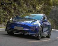 Diffuseur de pare-chocs avant en fibre de carbone sèche pour Tesla Model Y Mayor Sport Utility 4 portes électrique 2020-2022