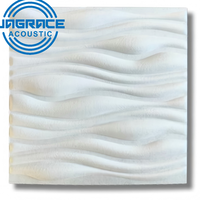Panneaux muraux acoustiques modernes en fibre de polyester 3D, carreaux acoustiques 3D écologiques en PET pour l'insonorisation