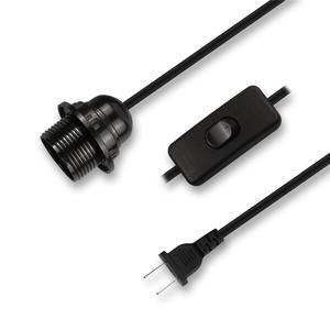 Luminaire suspendu pour plafonnier, support de lampe E12 avec interrupteur Kit de montage suspendu pour plafonnier, câble à 2 conducteurs US Plug <span class=keywords><strong>2m</strong></span> - Product Image 4
