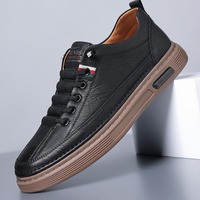 Nouvelles Chaussures Décontractées Tendance pour Hommes – Marque Élastique, Ultra Douces, Imperméables, à Enfiler, en Cuir PU Respirant