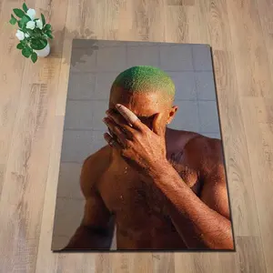 Modern Nature Frank Ocean Blond Album Cover Rug High Pile Tufted Woven with Cut Acrylic Novelty Pattern for Home Decoration