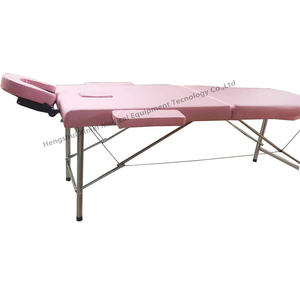 Tempat tidur tato lipat baja tahan karat, tempat tidur tato portabel ringan bahan baja tahan karat dapat disesuaikan untuk Salon kecantikan fisioterapi riasan permanen ruang tamu - Product Image 6