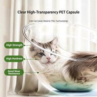 Lit pour chat en forme de vaisseau spatial mignon et tendance - Petit modèle amovible en mousse à mémoire de forme à motif floral pour toutes les saisons