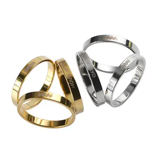Women Fashion Scarf Clip Simple Design Scarf Buckle Zinc Alloy Metal Gold Silver Hijab Scarf Ring for Shawl Neckerchief Clothing