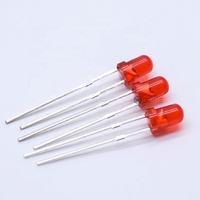 1000 pièces/sac, prix usine, diodes LED 3mm à lentille colorée (blanc, rouge, jaune, orange, bleu, vert), à trou traversant, diffuseur, 0.06W, diode LED 3mm