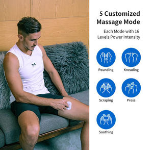 Bantalan Mini terapi Tens Ems kustom, hadiah tuan rumah ganda untuk perawatan penghilang nyeri otot 5 mode pemijat denyut elektronik - Product Image 5