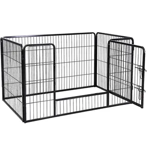 La vendita calda su ordinazione monta qualsiasi recinzione per animali domestici gabbia per animali domestici filo metallico spesso recinzioni per cani canile per animali domestici durevole
