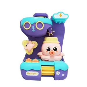 婴儿沐浴玩具儿童夏季婴儿沐浴水淋浴玩具章鱼旋转水车儿童浴室玩具