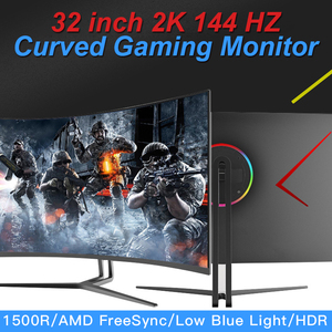 Monitor curvado Led para ordenador de escritorio, pantalla de <span class=keywords><strong>32</strong></span> pulgadas, Delgado, 144Hz, 2k, para videojuegos, 1440p, 144 <span class=keywords><strong>hz</strong></span> - Product Image 5