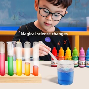 Genç çocuk renkli DIY bilim deney seti üç birincil ahşap <span class=keywords><strong>Test</strong></span> tüpü kök eğitici müzikli oyuncak sınır ötesi öğretim - Product Image 4