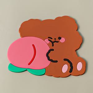 Tapis en silicone personnalisé, promotionnel, mignon, en forme de dessin animé, résistant à la chaleur, respectueux de l'environnement, multifonctionnel, pour le café - Product Image 3