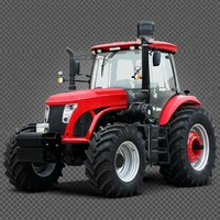 Tracteur agricole de grande taille 260 CV avec boîte de vitesses Power Shift et cabine climatisée |   Tracteur agricole intelligent 4x4 prêt pour la récolte profonde avec GPS RTK