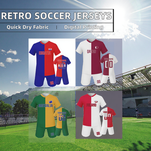 Venta al por Mayor de Camisetas de Fútbol <span class=keywords><strong>Retro</strong></span> de Portugal, Francia, Argentina, <span class=keywords><strong>Alemania</strong></span> y México, Camisetas de Fútbol Clásicas Vintage de Manga Corta - Product Image 2