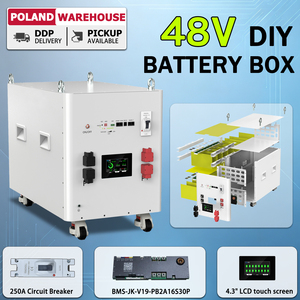 Boîtier de batterie DIY pour stockage d'énergie, stock UE, 48V 51.2V MB56 32kWh 33kWh, avec BMS JK V19, pour batterie lithium, kit vide - Product Image 1