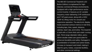 جهاز مشي منحني قابل للطي يدوي ميكانيكي مع شاشة LED ومراقبة لاسلكية لمعدل ضربات القلب ووظيفة حساب السعرات الحرارية للاستخدام المنزلي - Product Image 5