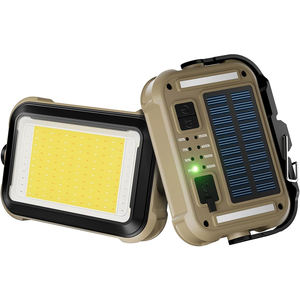 <b>Solar</b> Rechargeable COB Work <b>Lights</b> IPX5 Waterproof Magnetic Portable LED Camping Flood <b>Light</b> 1500 Lumens Garden Car Garage - Product Image 1