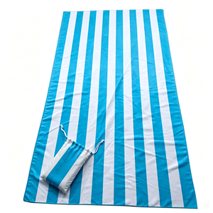 Serviette de plage ultra légère en microfibre, sans sable, séchage rapide, super absorbante, compacte, pour la piscine et le camping - Product Image 1
