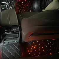 Tapis de voiture en fibre optique à source de lumière LED de qualité supérieure Style de tapis étoilé pour produit de style de voiture unique avant et arrière