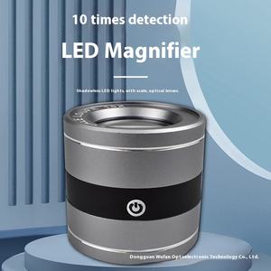 <span class=keywords><strong>Loupe</strong></span> UV Violet Scale avec lumière LED pour malvoyants Outil de lecture et de bijoux en aluminium portable et rechargeable par USB - Product Image 2