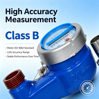 Vertical Installation Brass Mechanical Water Meter with IP68 Protection OEM Customizable for Reading