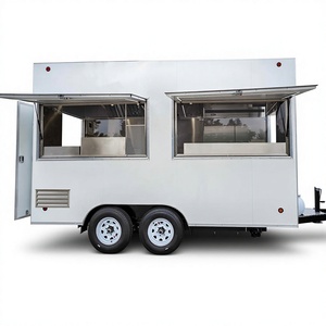 Street Kitchen Food Truck 10ft-36ft Stainless Steel Body Vintage Classic Style <b>Rust</b> Resistant Prep Space Oven Broiler Built-In - Product Image 1