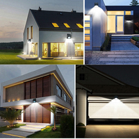 Usine Bas Prix Jardin Cour Corps Humain Induction Ip65 Étanche ABS 4w Cob Led Solaire Applique Murale Extérieure