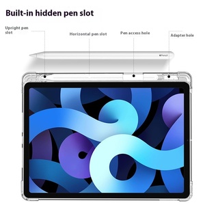 Fundas y Estuches para Tablets, Funda Inteligente de Cuero con Parte Trasera Transparente para <span class=keywords><strong>iPad</strong></span> 10.2, Funda Inteligente de Plástico para el Nuevo <span class=keywords><strong>iPad</strong></span> de 10.ª Generación 2019 2020 <span class=keywords><strong>2022</strong></span> FCC - Product Image 3