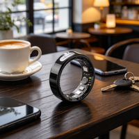 Bague connectée 2026 étanche avec suivi d'activité et commutation vidéo pour hommes et femmes – Anneau de santé