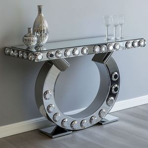 <strong>Console</strong> <strong>Table</strong> with Drawer Modern Hallway <strong>Mirror</strong> Luxury Home Furniture Silver <strong>Console</strong> <strong>Table</strong> - Product Image 1