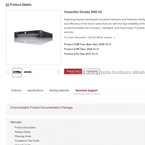 ผลิตภัณฑ์จัดเก็บข้อมูลเครือข่าย V6 3000โดราโด HW D3V6-192G-NVMe 02355TLF - Product Image 1