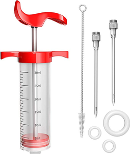 Dinde brosse <span class=keywords><strong>saumure</strong></span> saline BBQ cuisson saveur <span class=keywords><strong>seringue</strong></span> viande assaisonnement Marinade injecteur Kit pour volaille dinde boeuf porc - Product Image 2
