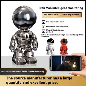 Cloudbirds v360pro dễ thương Robot ngoài trời máy ảnh 8MP <span class=keywords><strong>wifi</strong></span> màn hình với ai 4G PTZ báo động NVR TF Thẻ icam365 ứng dụng cho bé giám sát - Product Image 5