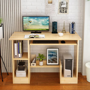 Vente directe du fabricant, petit bureau <span class=keywords><strong>d</strong></span>'ordinateur pour <span class=keywords><strong>la</strong></span> maison, support de rangement pour ordinateur, entièrement en panneaux MDF, personnalisé, moderne, durable, anti-rayures - Product Image 2