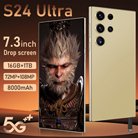 Nouveau Smartphone S24 Ultra Version Globale 5G LTE, Caméra Arrière 108MP, Charge Rapide 65W, Processeur Quad Core, 16 Go de RAM, Français, Espagnol