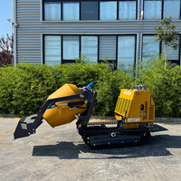 China Hightop Mini Crawler Dumper mit Betonmischer Beton trommel Racked Dumper Truck Loader Bester Preis