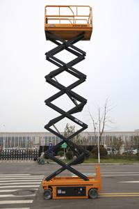 Gunting listrik bergerak mengangkat 14m gunting Cina meja angkat XG1412HD Platform angkat - Product Image 5