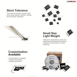 0402 0603 chính hãng 0805 1206 Micro SMD điện Trở 10R 720 40k 100k 350k 500k <span class=keywords><strong>Ohm</strong></span> R025 154 222 391 10r0 7r5 R150 điện trở SMD Reel - Product Image 3