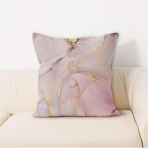 Housse de coussin carrée à imprimé géométrique de haute qualité, nouveau design, impression dorée abstraite, pour canapé et maison - Product Image 1