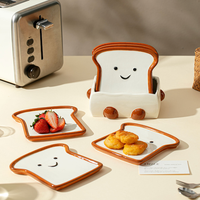 Nouvelles assiettes à thé et à collation pour la maison, avec des assiettes à pâtisserie en céramique créatives et un ensemble d'assiettes à fruits pour un usage domestique