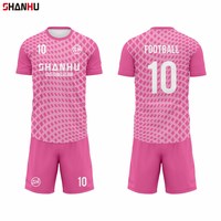 Ensemble de maillots de football personnalisés, sublimation, respirant, séchage rapide, polyester, qualité professionnelle, impression personnalisée